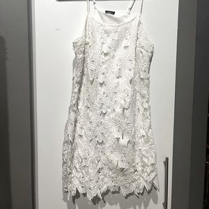 NWT  Love Culture white lace pattern dress Medium
